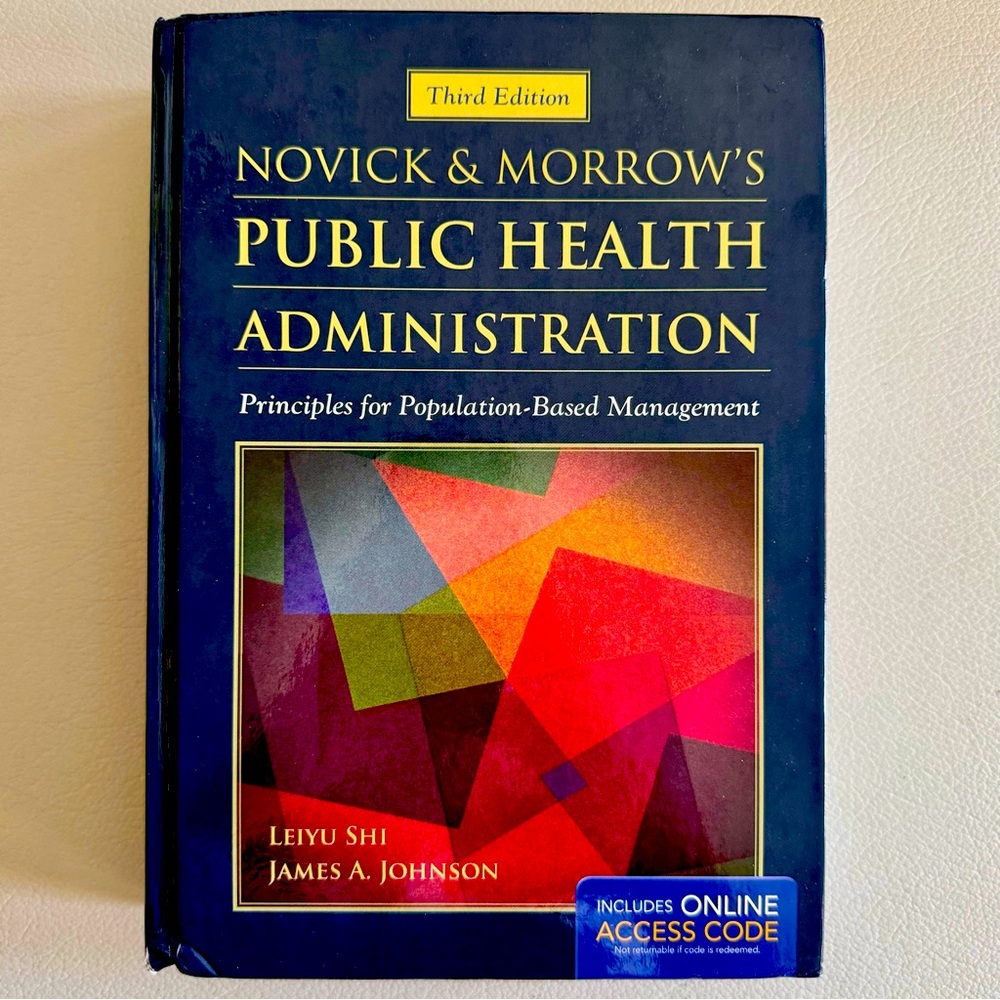 NEW Book - Public Health Administration | Novick & Morrow | Landmark Source!